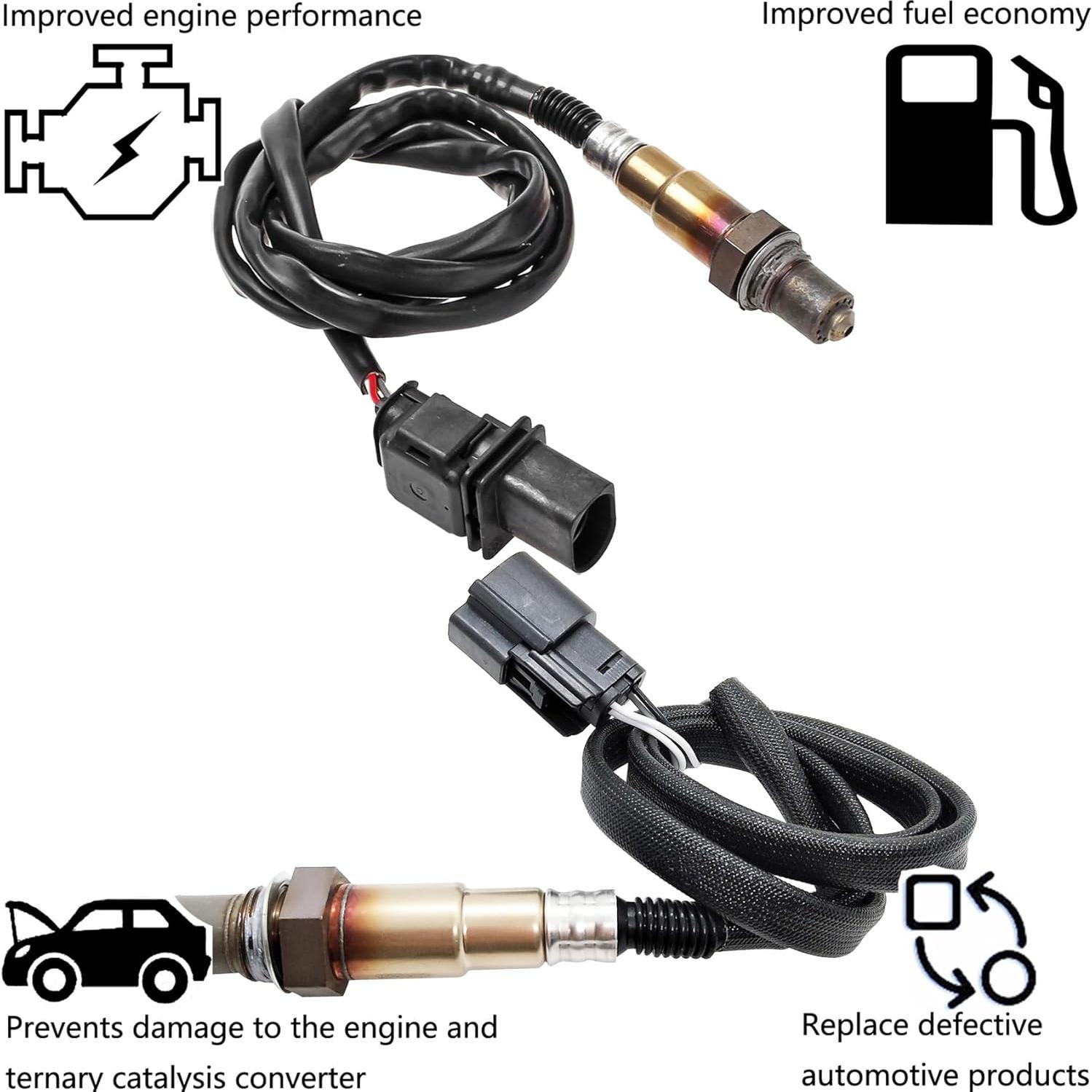 Sensores de Oxígeno Dropwater 2 Piezas para Ford Fiesta 2014-2015