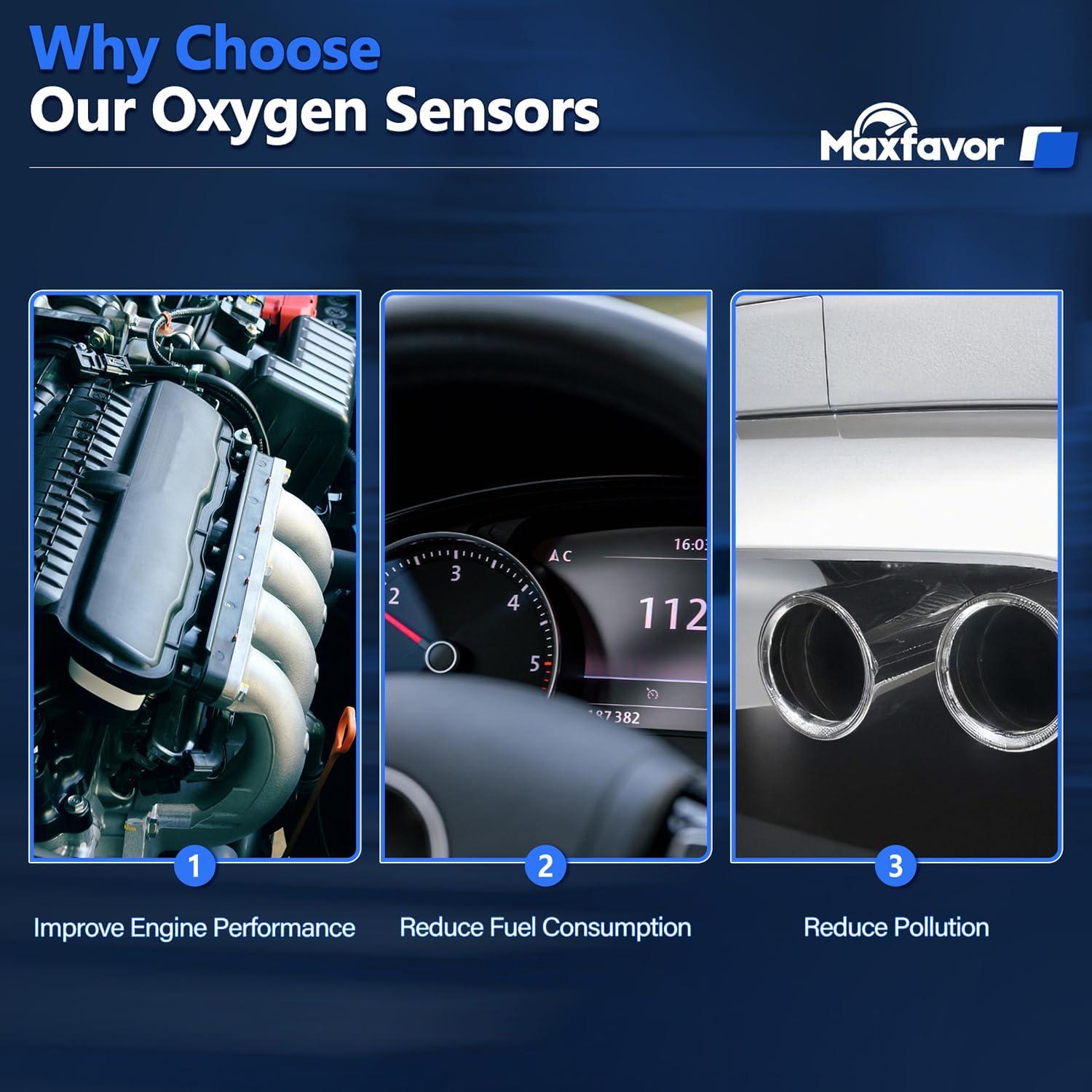 Sensor de Oxígeno Maxfavor O2 para Dodge Ram Viper Jeep 5.2L 5.9L