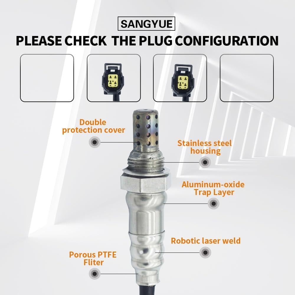 Sensor de Oxígeno O2 2PCS Sangyue para Dodge Ram 2002-2010