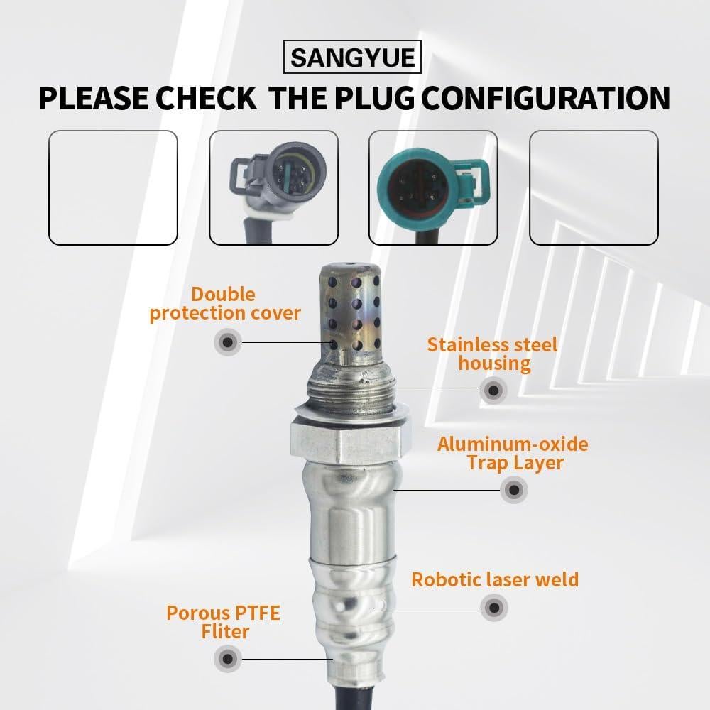 Sensor de Oxígeno O2 Sangyue 2PCS para Ford Ranger 2.3L 2001-2011