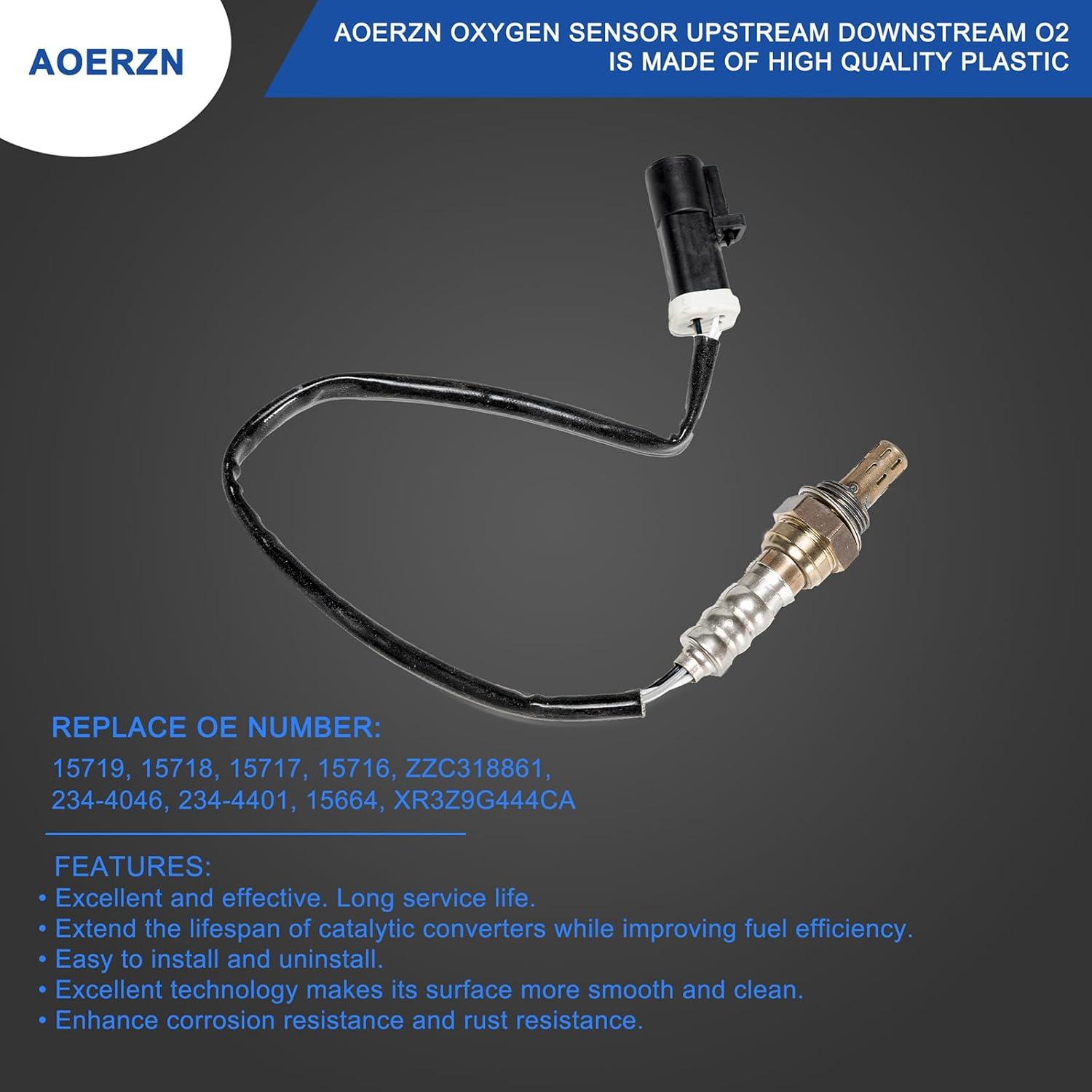 Sensor de Oxígeno Aoerzn 2Pcs Upstream Downstream O2