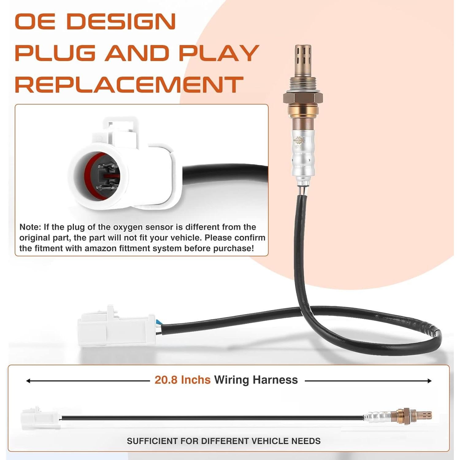 4 Sensores de Oxígeno ACAUTO 15717 Compatible Ford y Mazda
