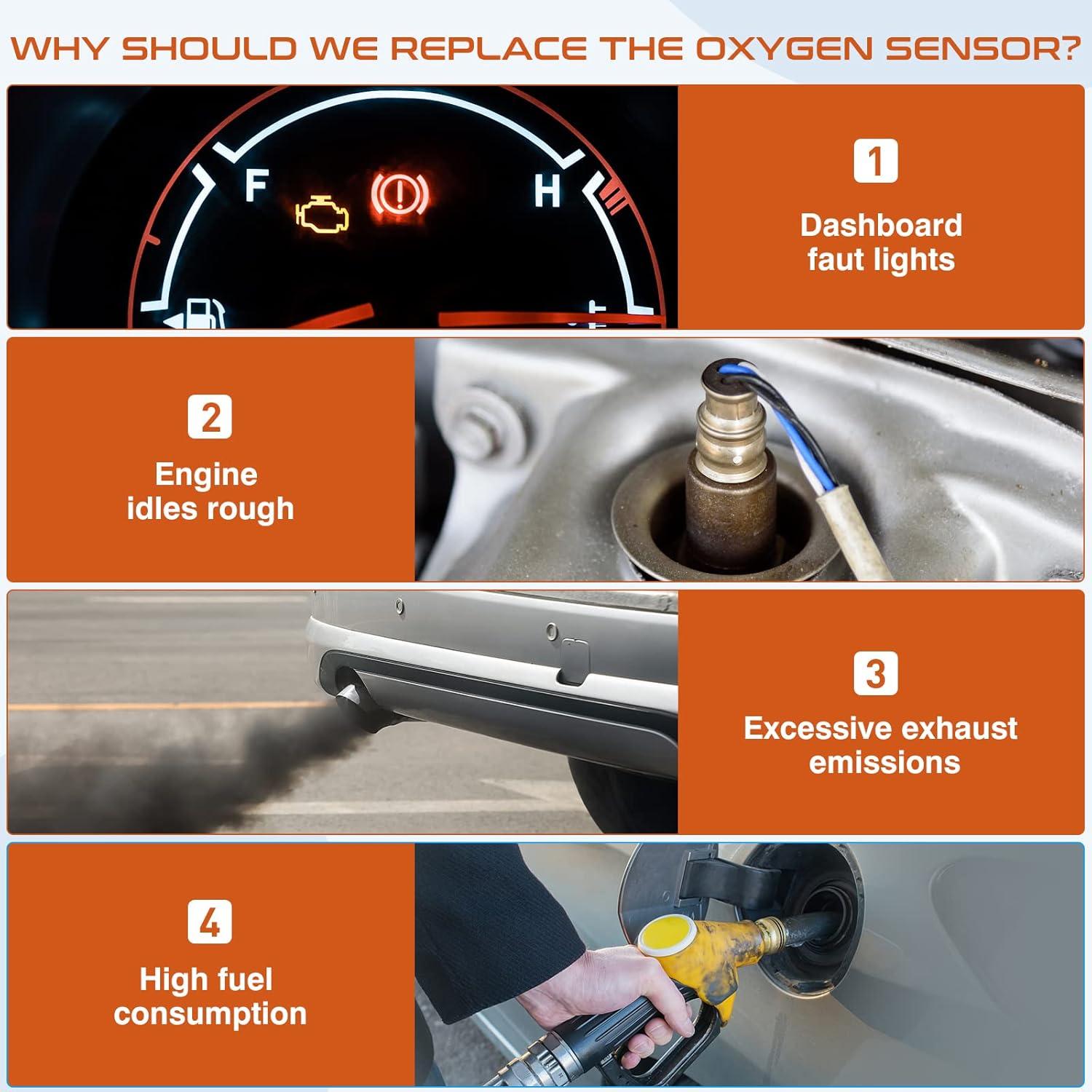 4 Sensores de Oxígeno ACAUTO 15717 Compatible Ford y Mazda