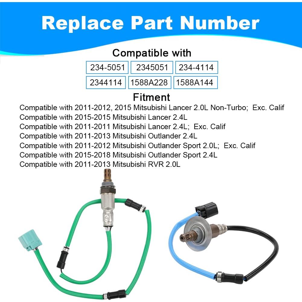 Sensor de Oxígeno JDMON O2 2 Piezas Compatible Mitsubishi