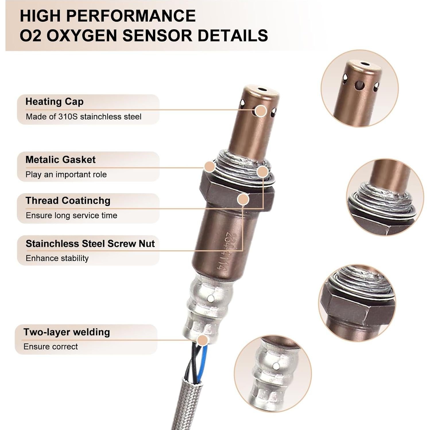 Sensor de Oxígeno O2 Compatible Mitsubishi Lancer y Outlander