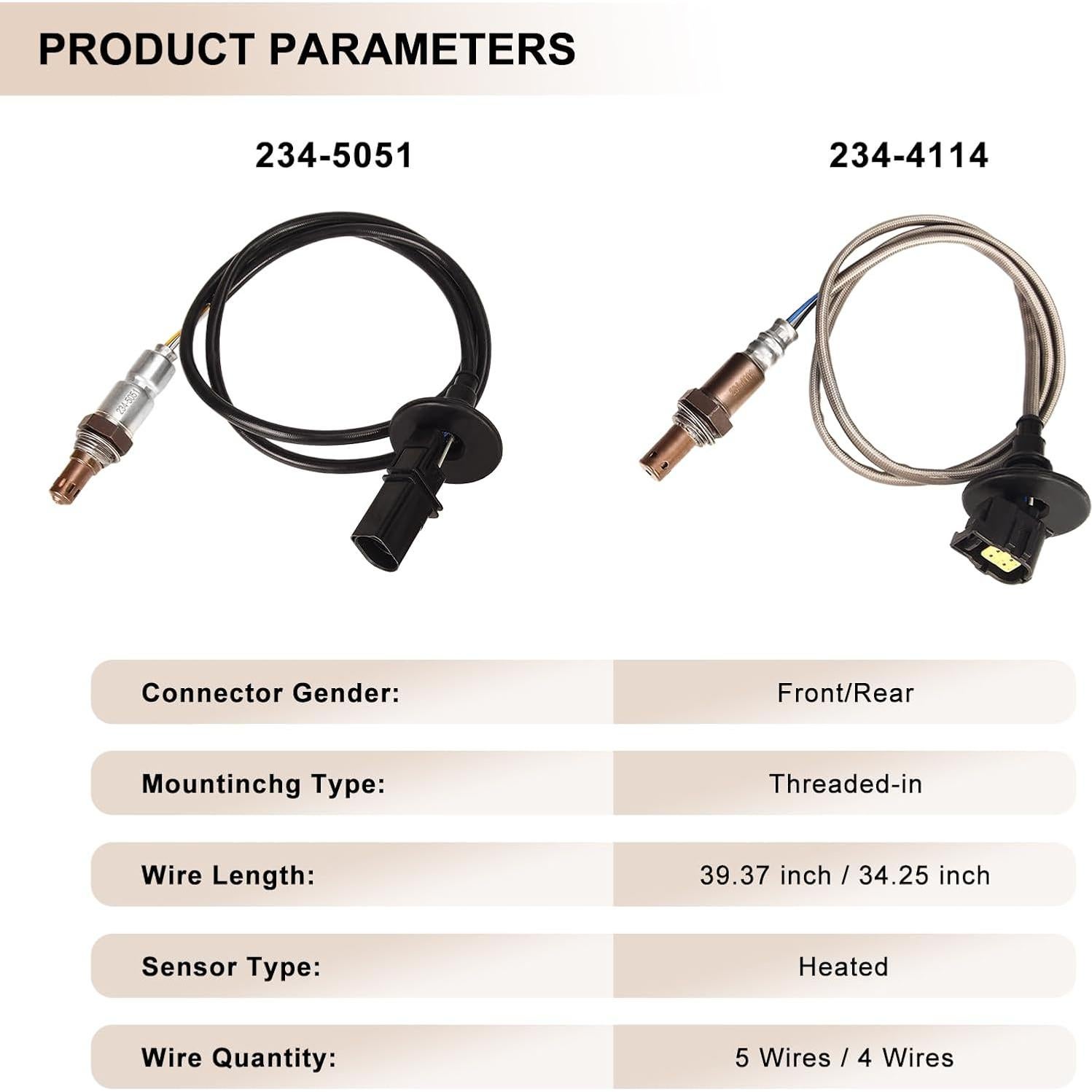Sensor de Oxígeno O2 Compatible Mitsubishi Lancer y Outlander