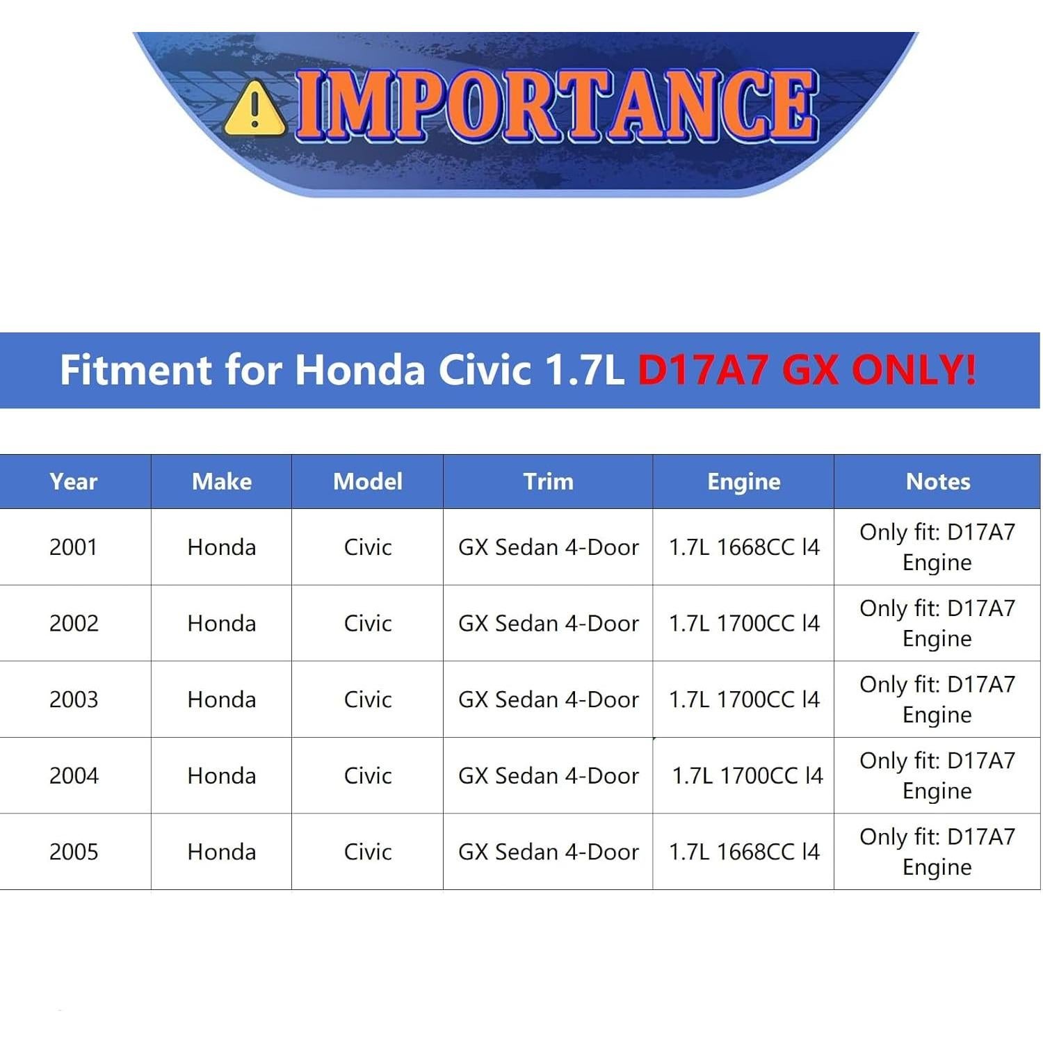 Sensor de Oxígeno Maxfavor para Honda Civic 2001-2005 D17A7