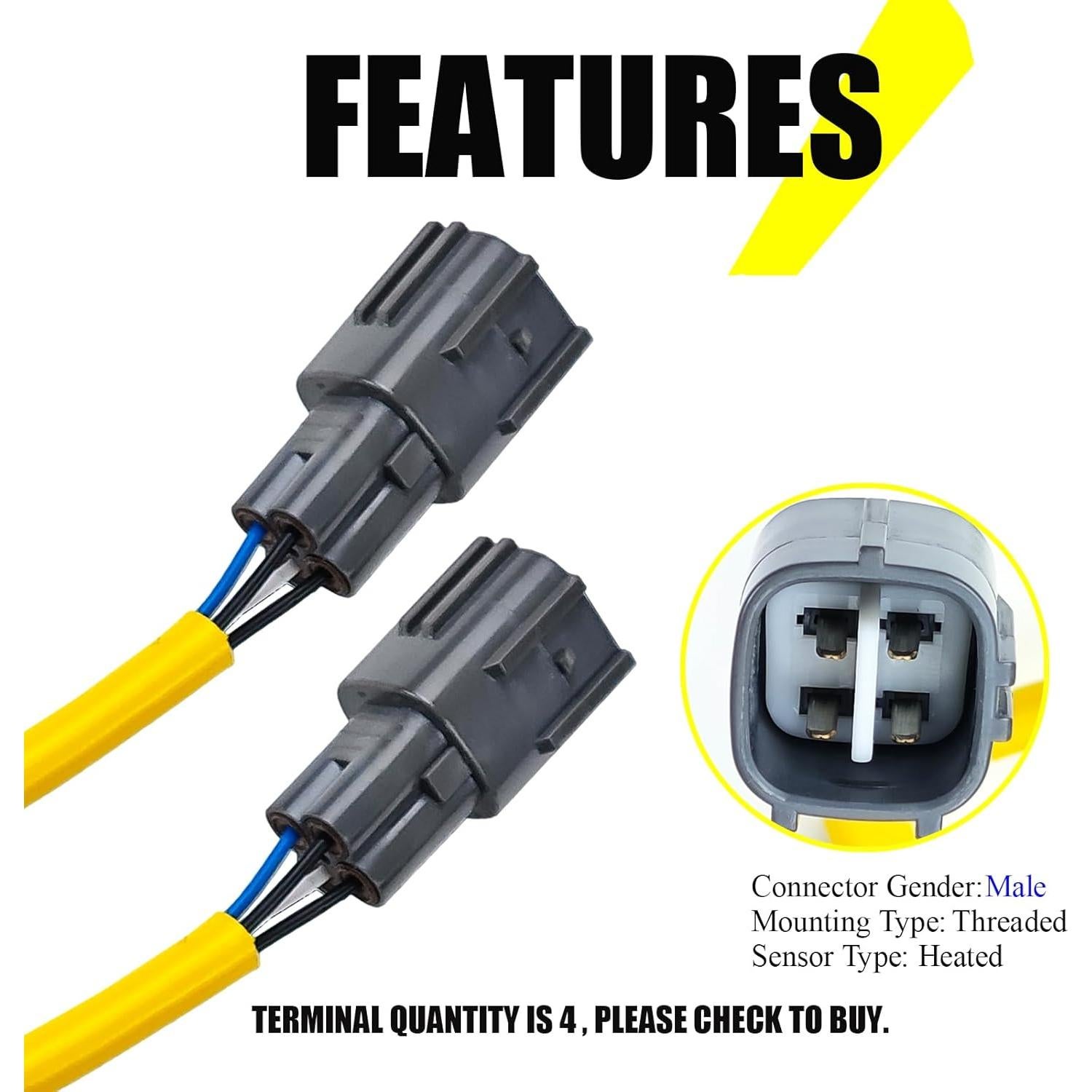 Sensor de Oxígeno O2 MTKHMN 2PCS Compatible Subaru