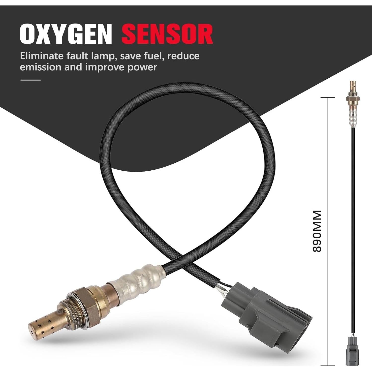 Sensor de Oxígeno O2 QIJIAUTO para Volvo y Jaguar 875mm