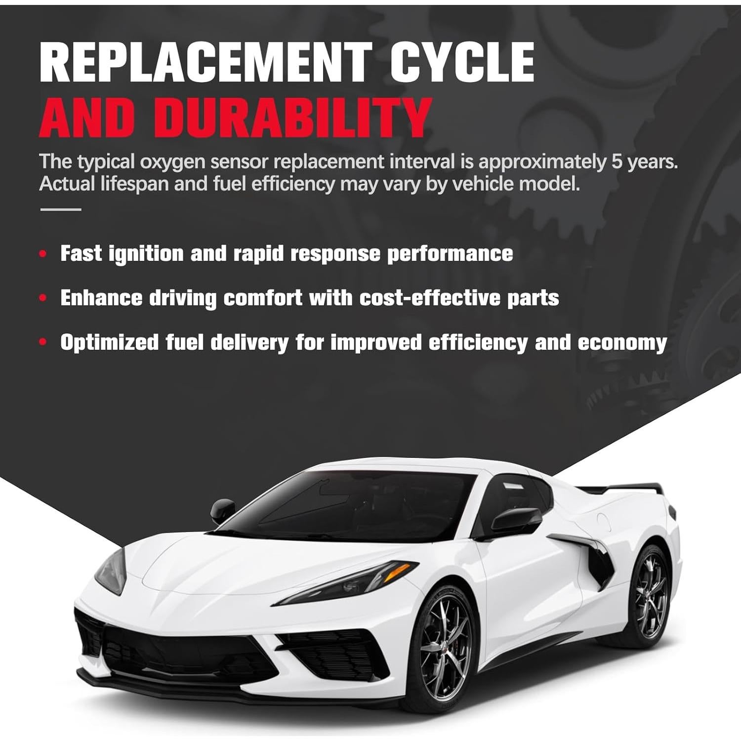 Sensor de Oxígeno O2 QIJIAUTO para Volvo y Jaguar 875mm