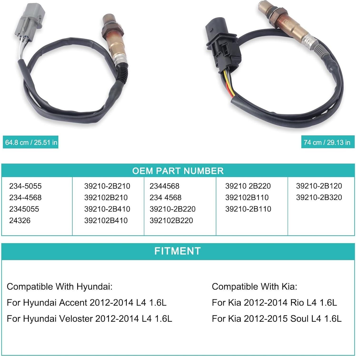 Sensor de Oxígeno AULINK 234-5055 234-4568 para Hyundai Kia