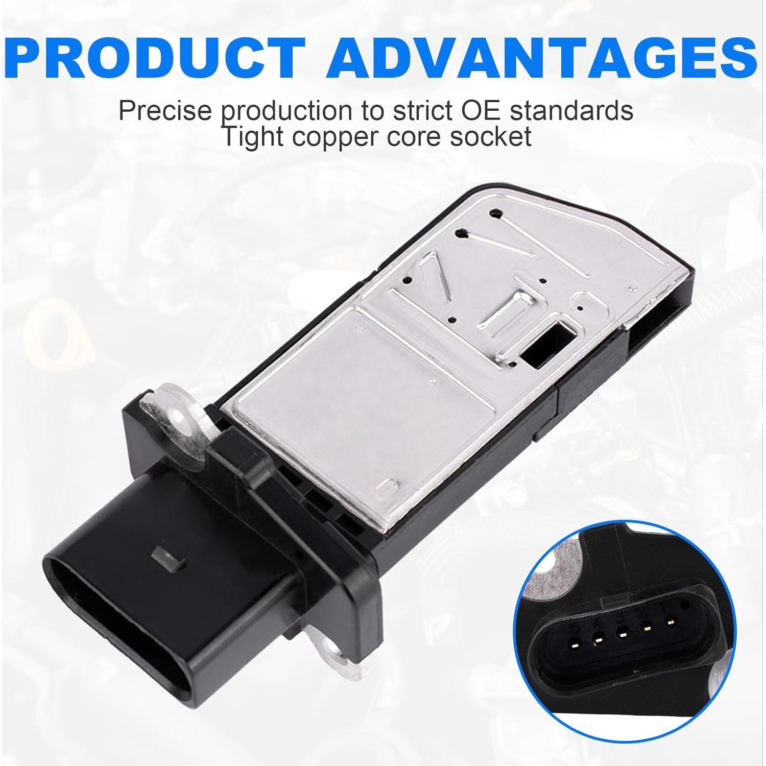 Sensor de Flujo de Aire Masivo Yeoflagtrade MAF para Audi y VW