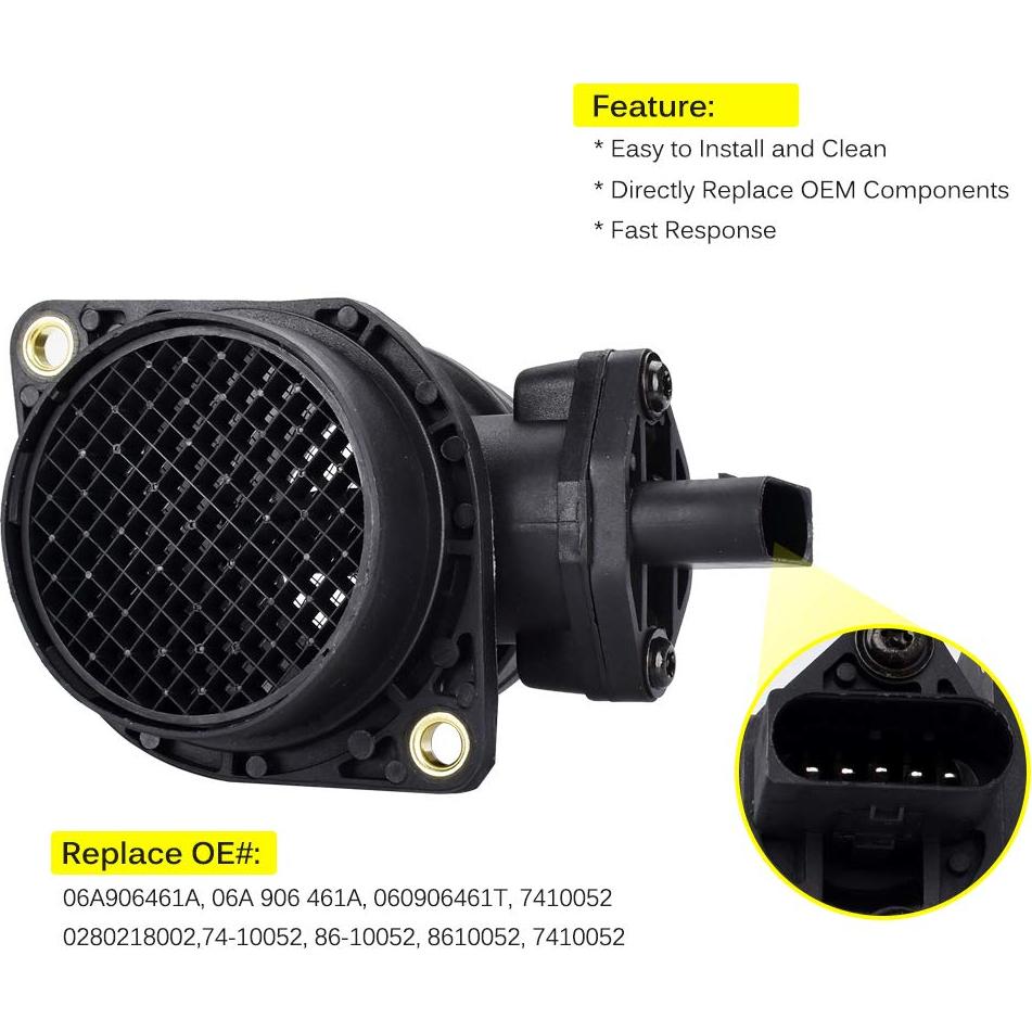 Sensor de Flujo de Aire Masivo FAERSI 06A906461A para VW