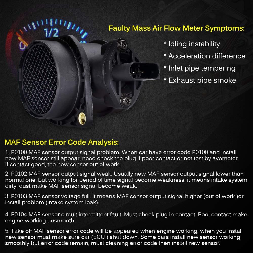 Sensor de Flujo de Aire Masivo FAERSI 06A906461A para VW