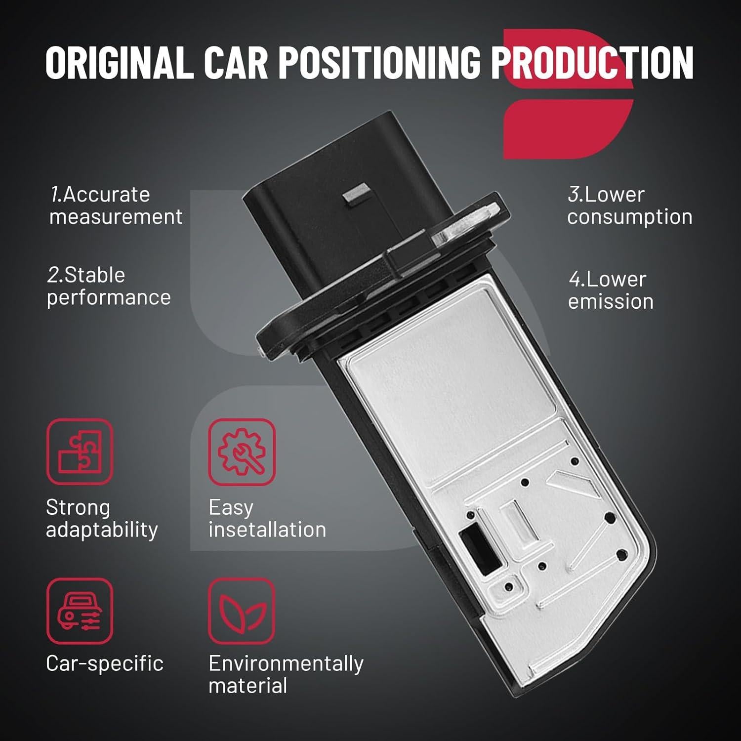 Sensor de Flujo de Aire Masivo BDFHYK MAF 06F906461A Audi VW