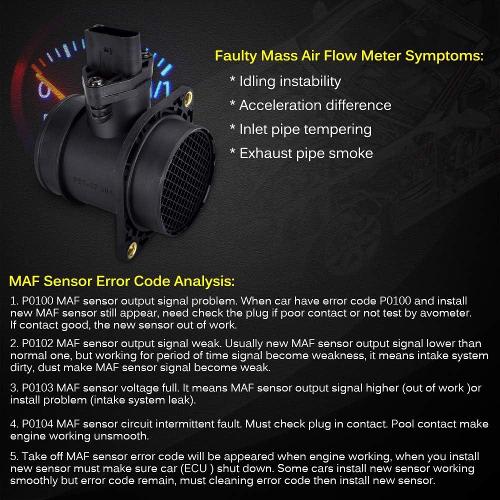 Sensor de flujo de aire masivo FAERSI 06A906461L para Audi y VW