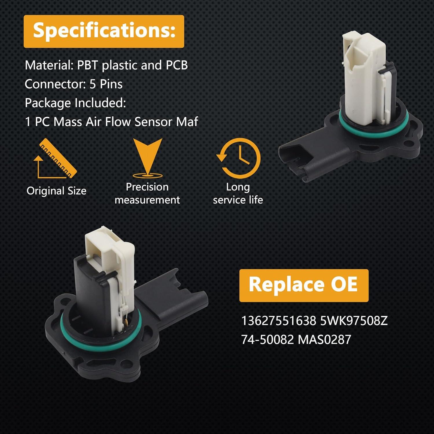 Sensor de Flujo de Aire Masivo Yezoauto HNA306P para BMW