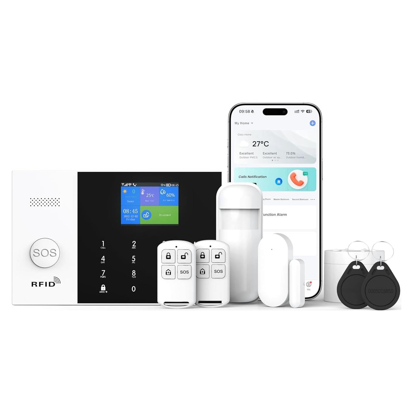 Sistema de Alarma Inteligente PGST WiFi GSM 4G Inalámbrico