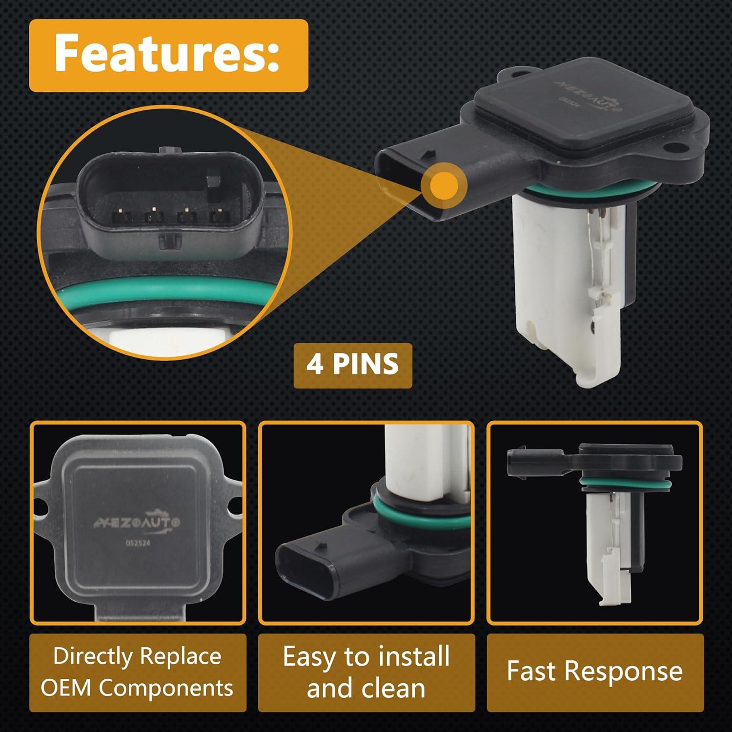 Sensor de Flujo de Aire Masivo Yezoauto HNA309P para BMW