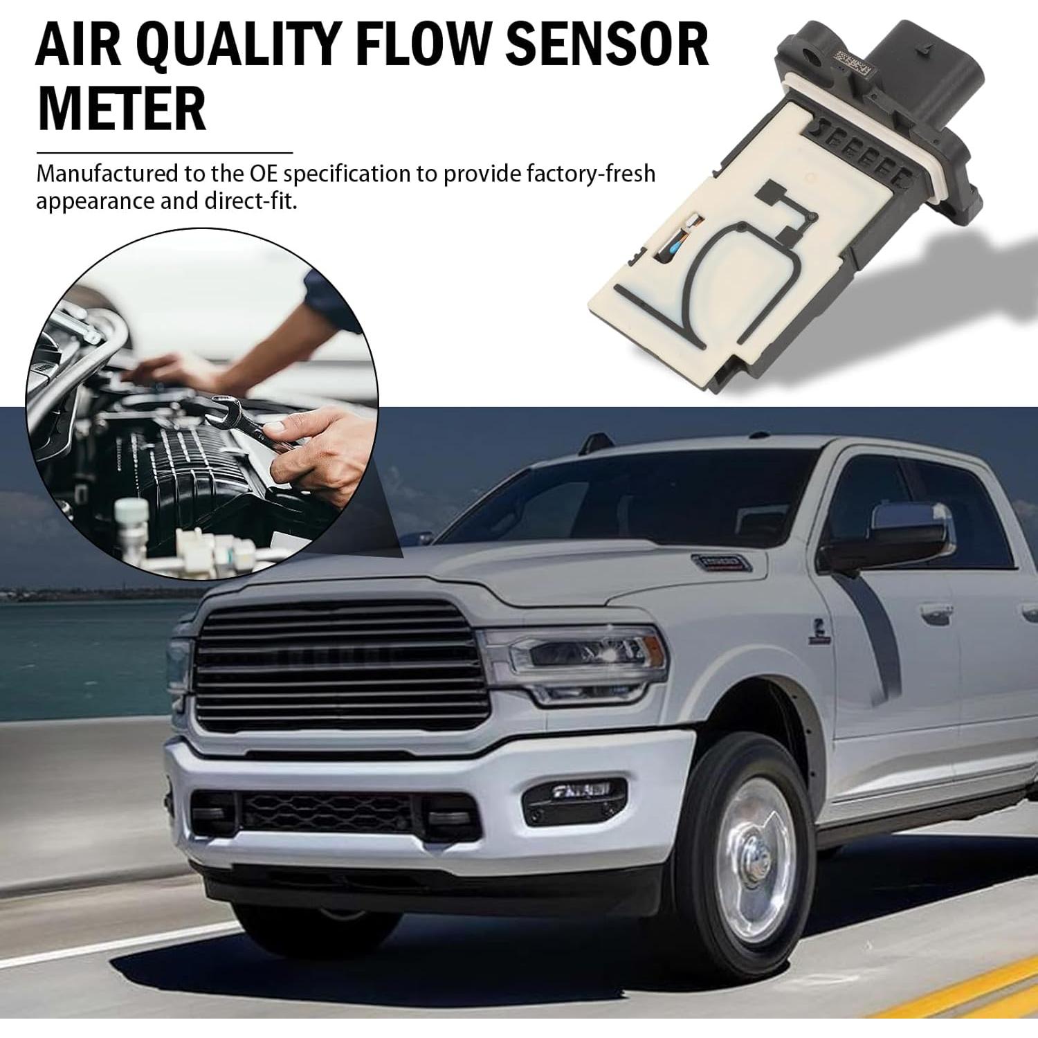 Sensor de Flujo de Aire Masivo GNXFixt 2451616 para Ram 2500/3500/4500/5500