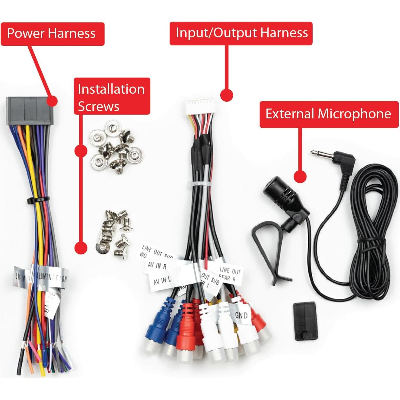 Estéreo Doble DIN Dual Electronics 7" con Carplay y Cámara