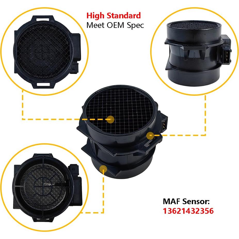 Sensor de Flujo de Aire Masivo MAF LLNSEAUTO Compatible BMW y Hyundai
