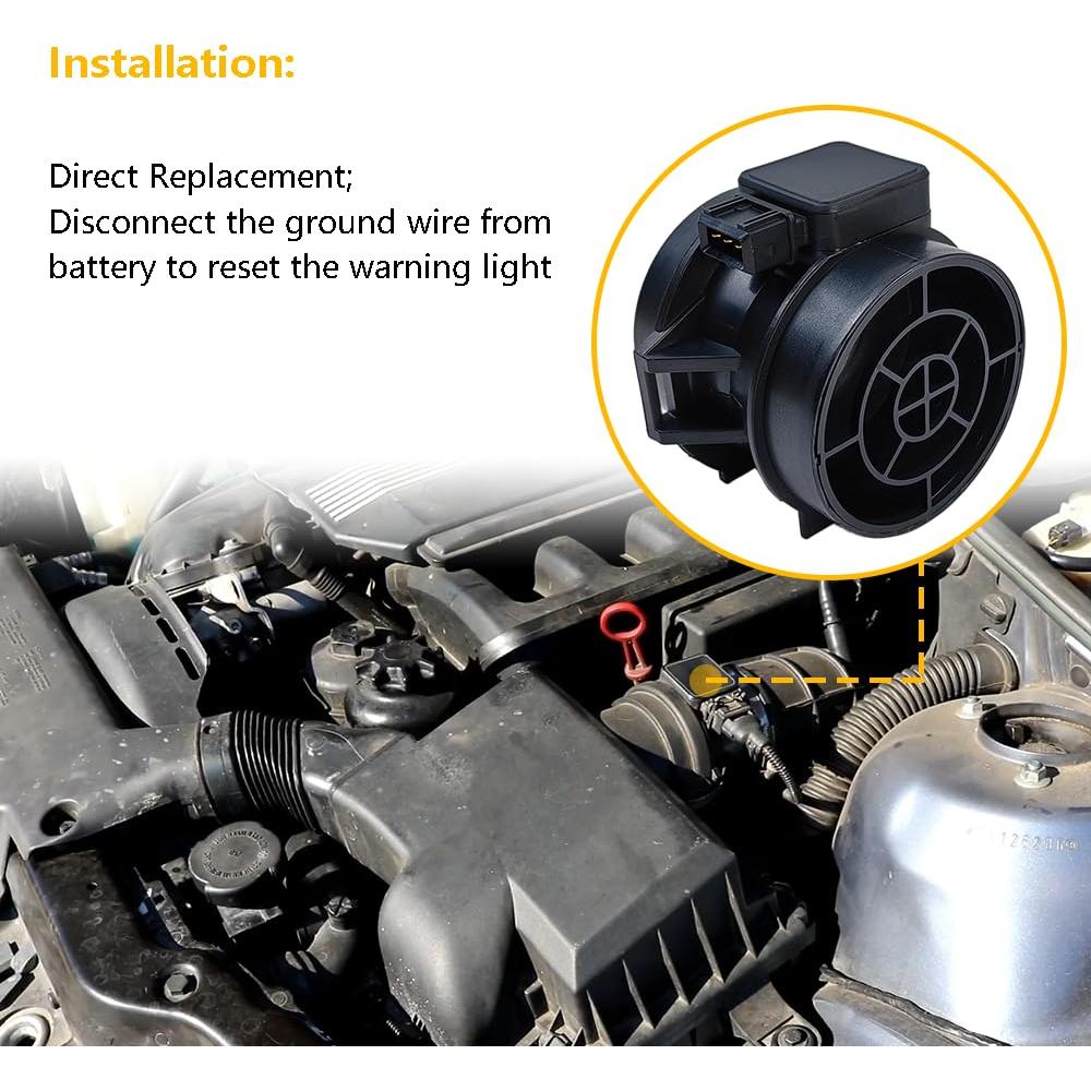 Sensor de Flujo de Aire Masivo MAF LLNSEAUTO Compatible BMW y Hyundai