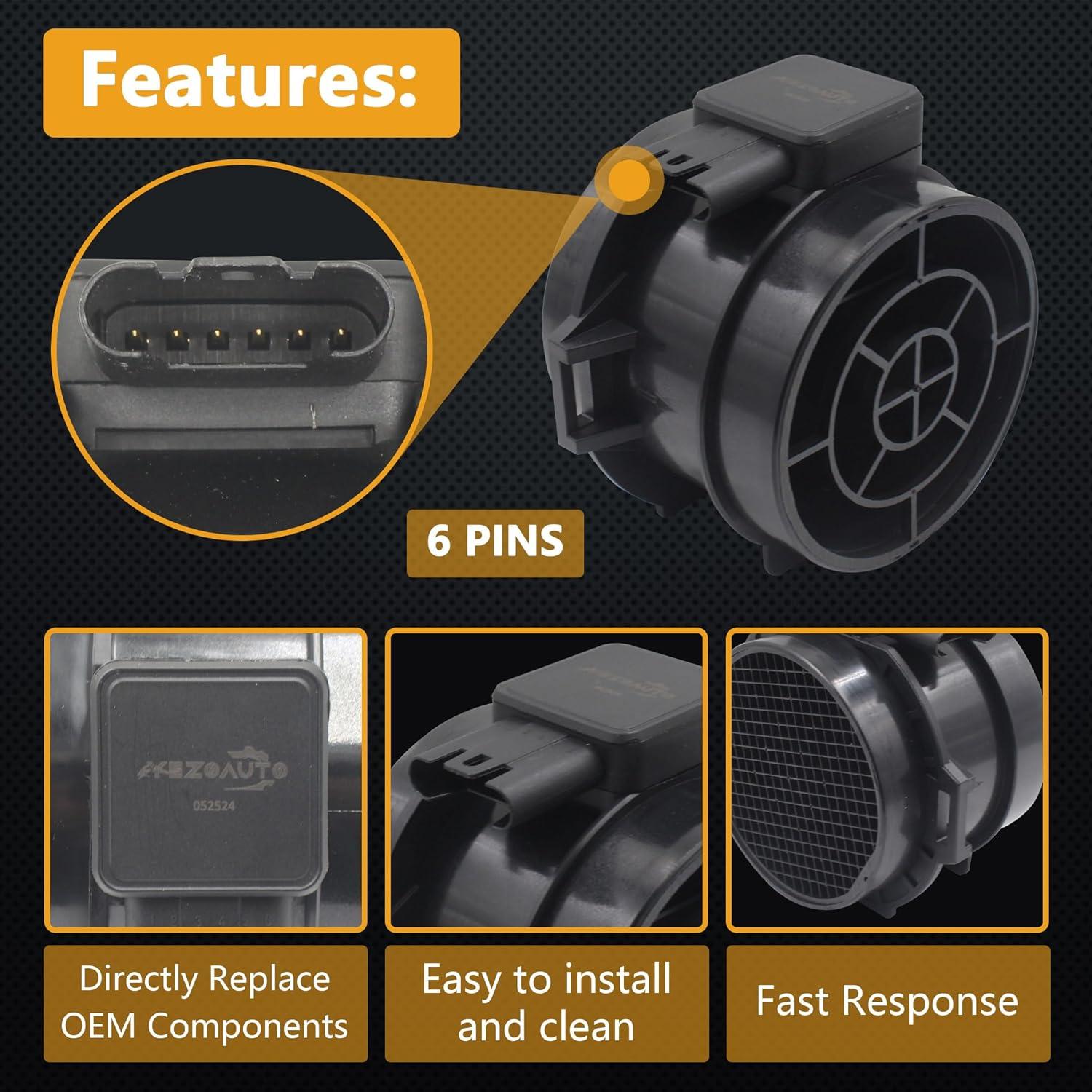 Sensor de Flujo de Aire Masivo Yezoauto HNA308 para BMW