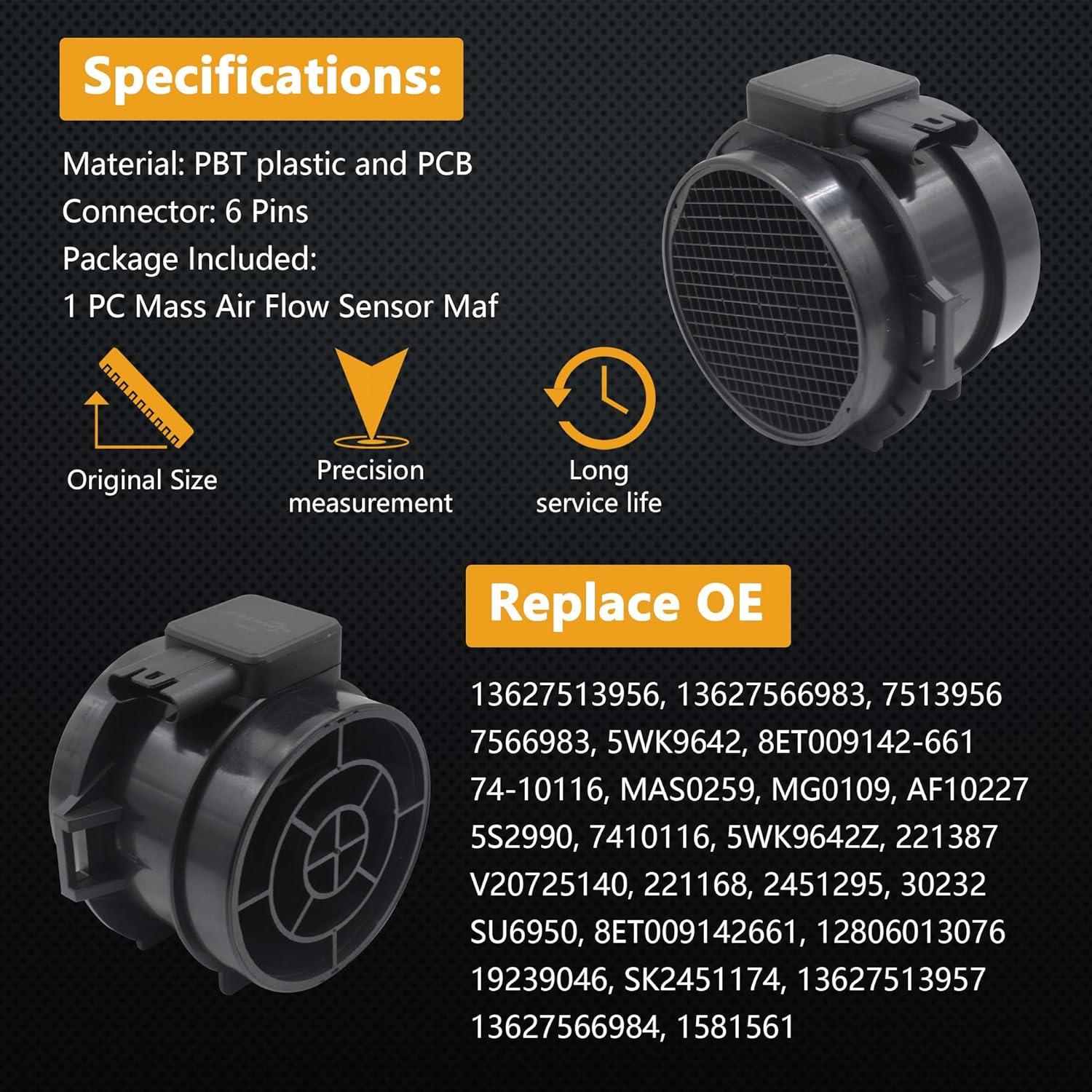 Sensor de Flujo de Aire Masivo Yezoauto HNA308 para BMW