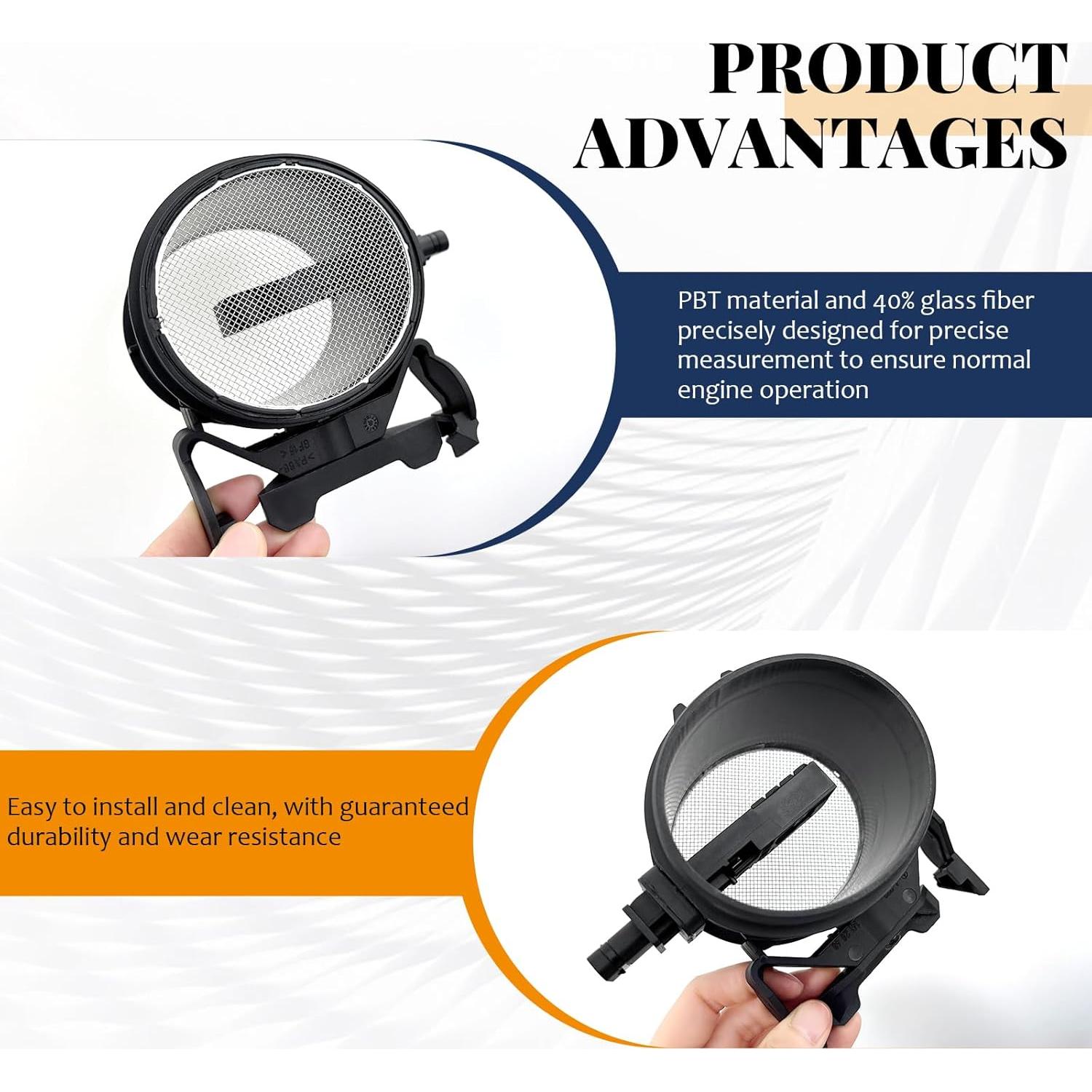 Sensor de Flujo de Aire Masivo Pleoos A2730940548 Compatible Mercedes-Benz