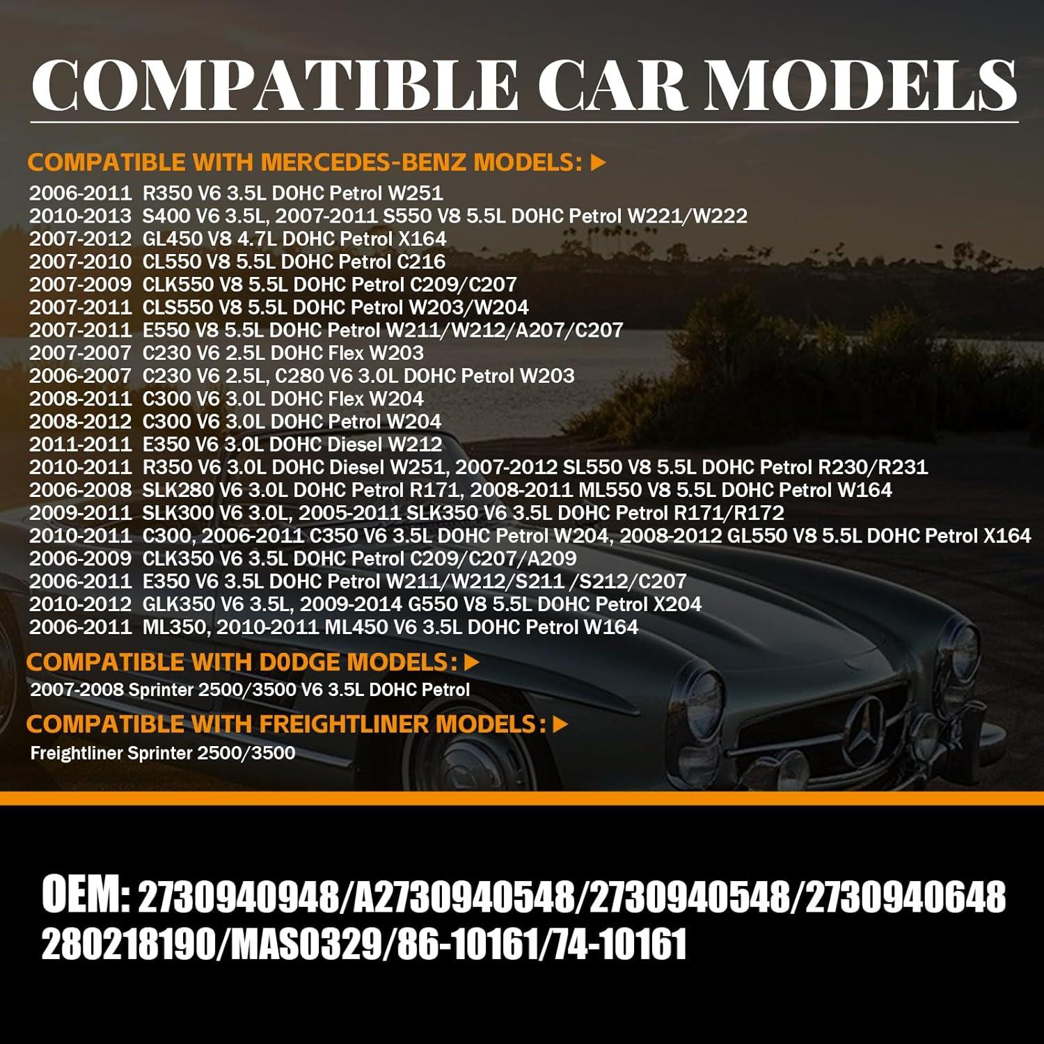 Sensor de Flujo de Aire Masivo Pleoos A2730940548 Compatible Mercedes-Benz