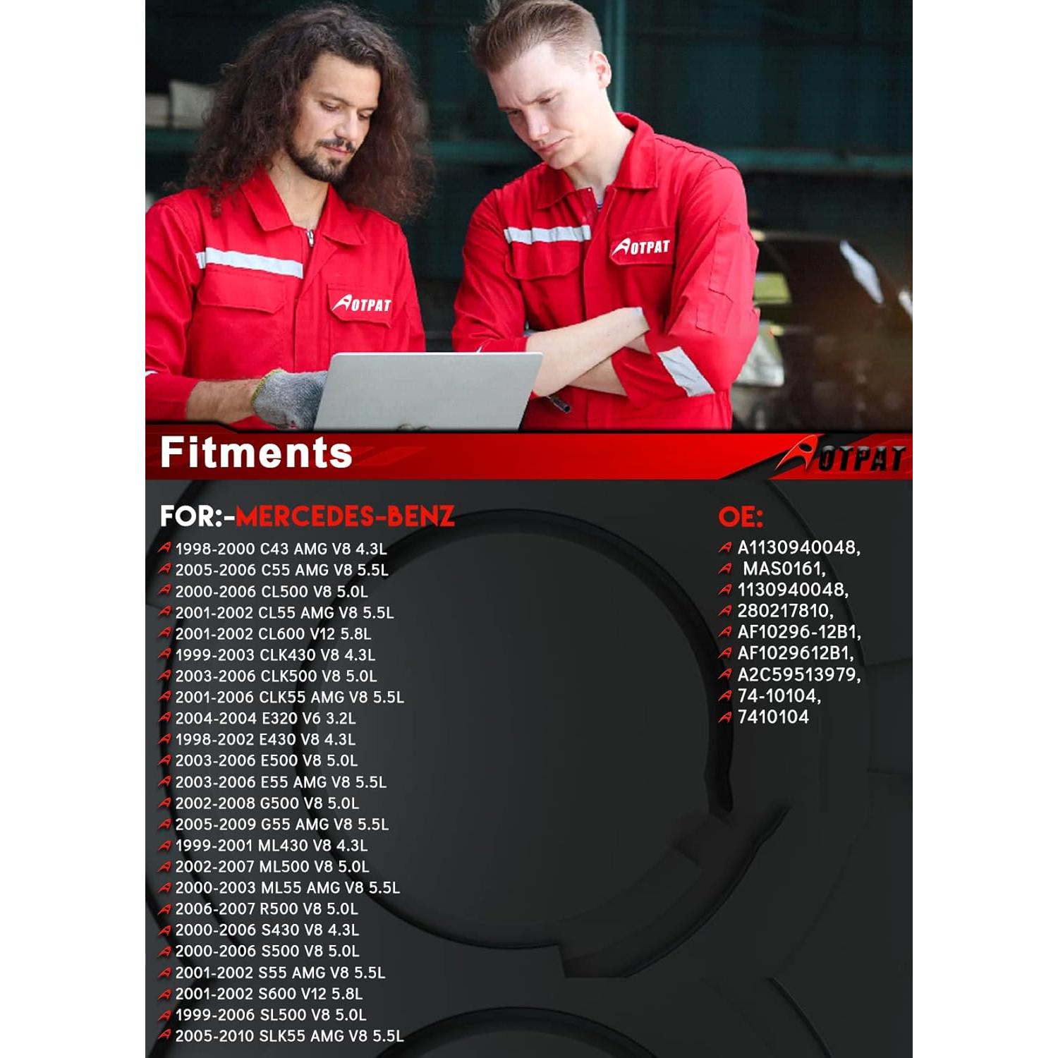 Sensor de Flujo de Aire Masivo AOTPAT A1130940048 para Mercedes-Benz