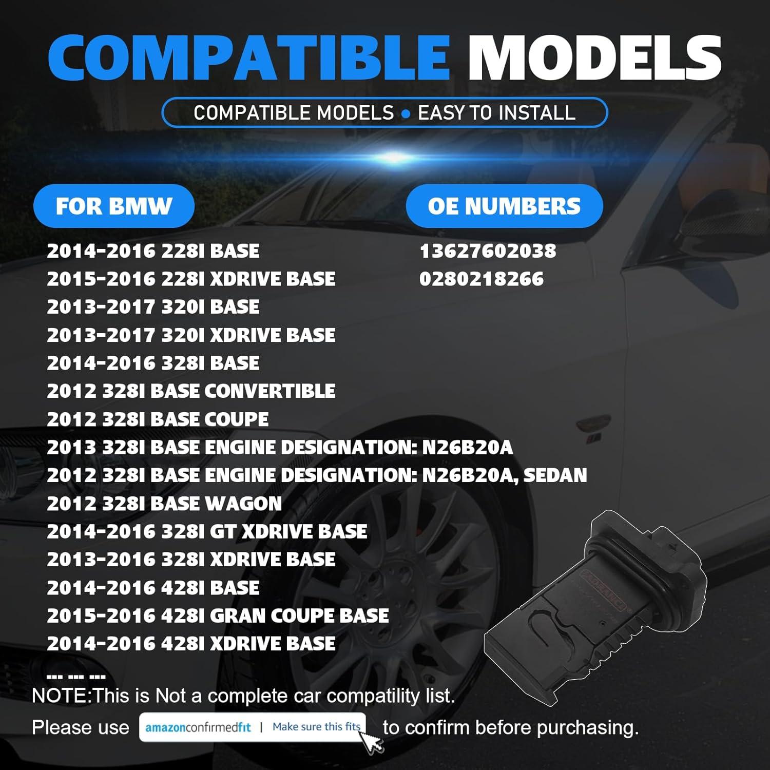 Sensor de Flujo de Aire MAF JADRANCI 13627602038 para BMW y Mini