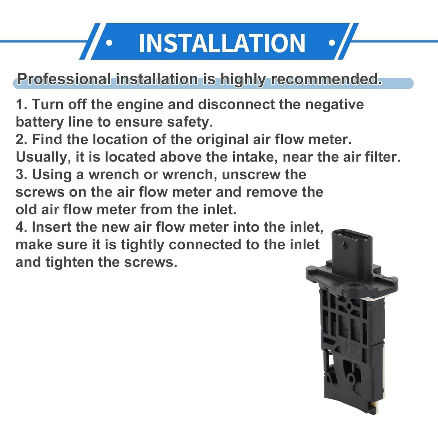 Sensor de Flujo de Aire Masivo VekAuto para BMW X1 X2 X3 X4 X5