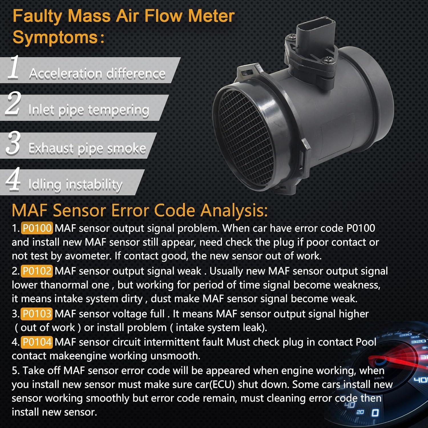 Sensor de Flujo de Aire Masivo Yezoauto HNA178 para BMW y Land Rover