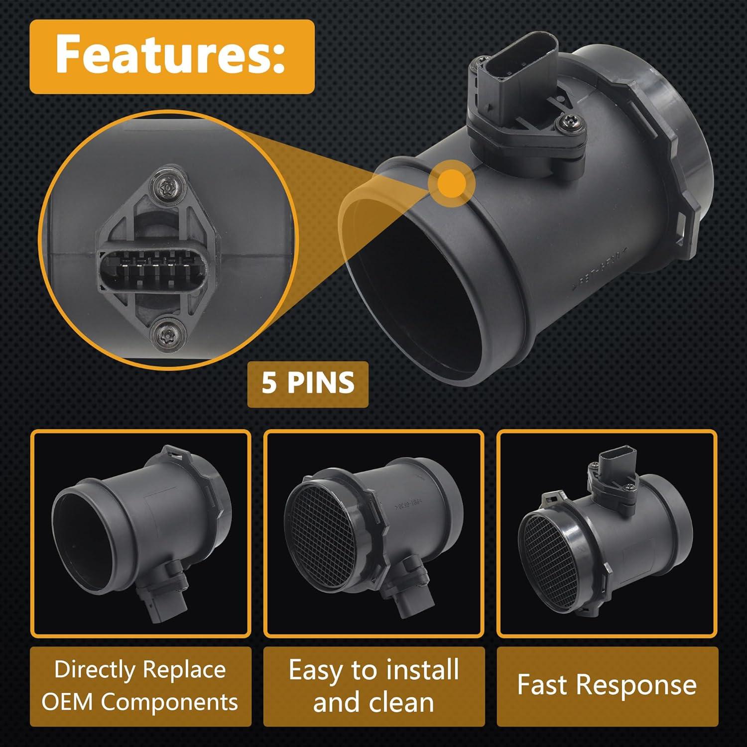 Sensor de Flujo de Aire Masivo Yezoauto HNA178 para BMW y Land Rover
