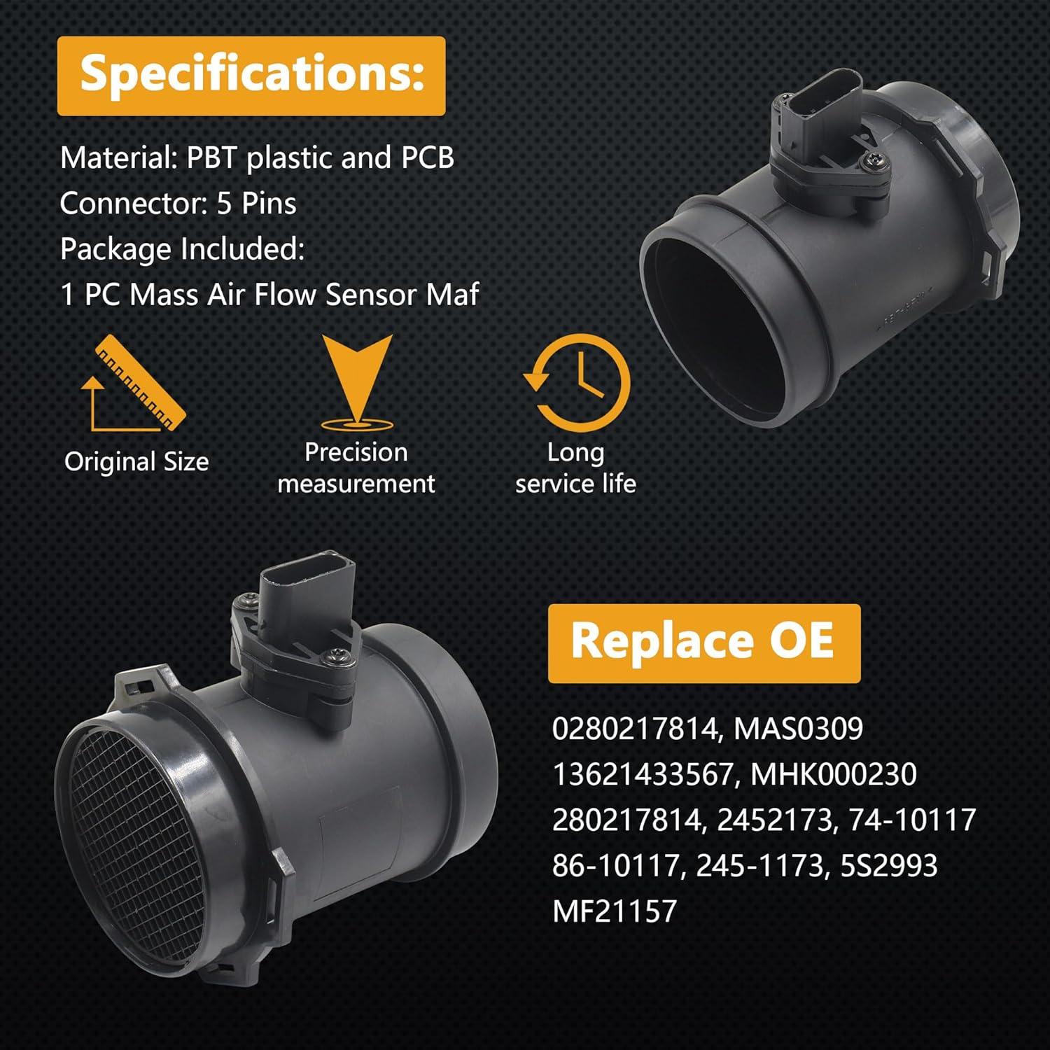 Sensor de Flujo de Aire Masivo Yezoauto HNA178 para BMW y Land Rover