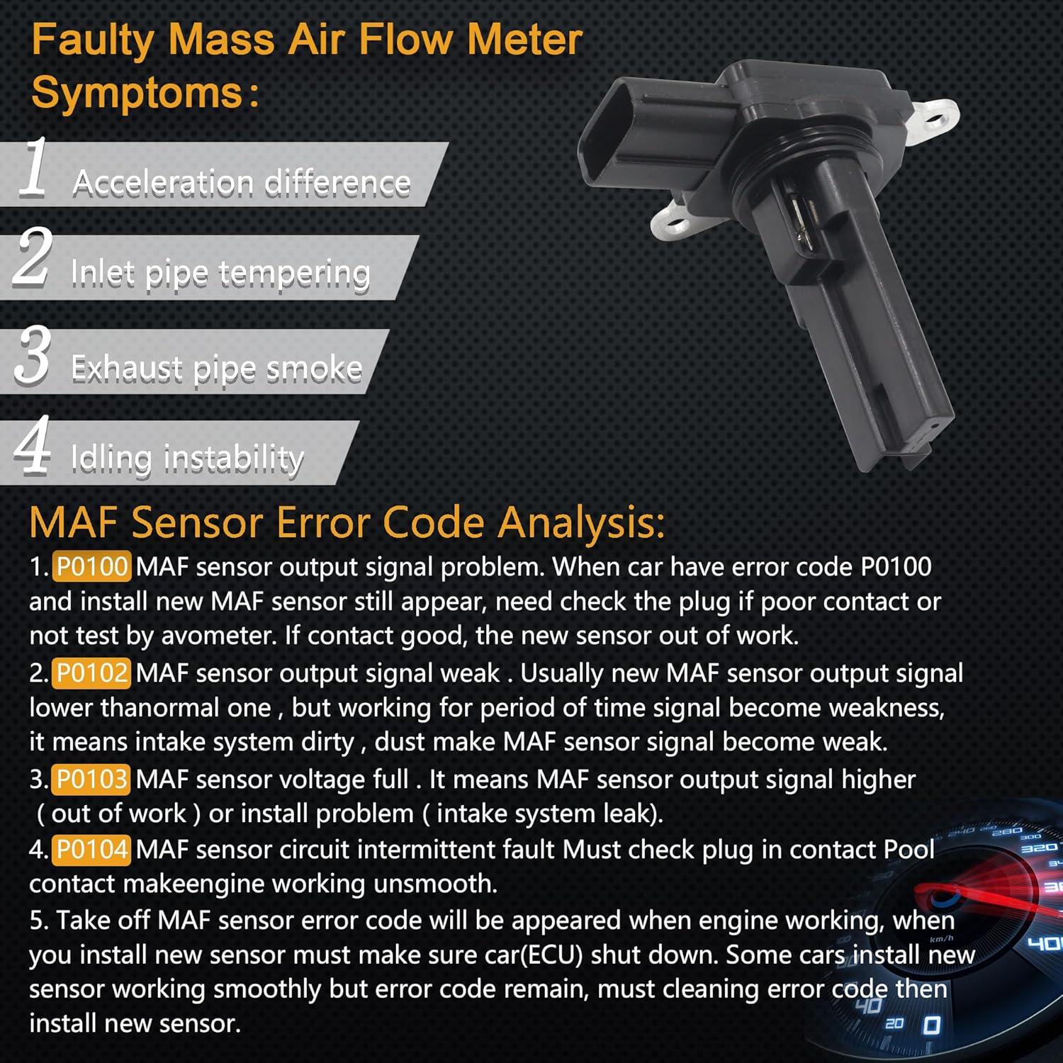 Sensor de Flujo de Aire Masivo Yezoauto HNA316P para Subaru