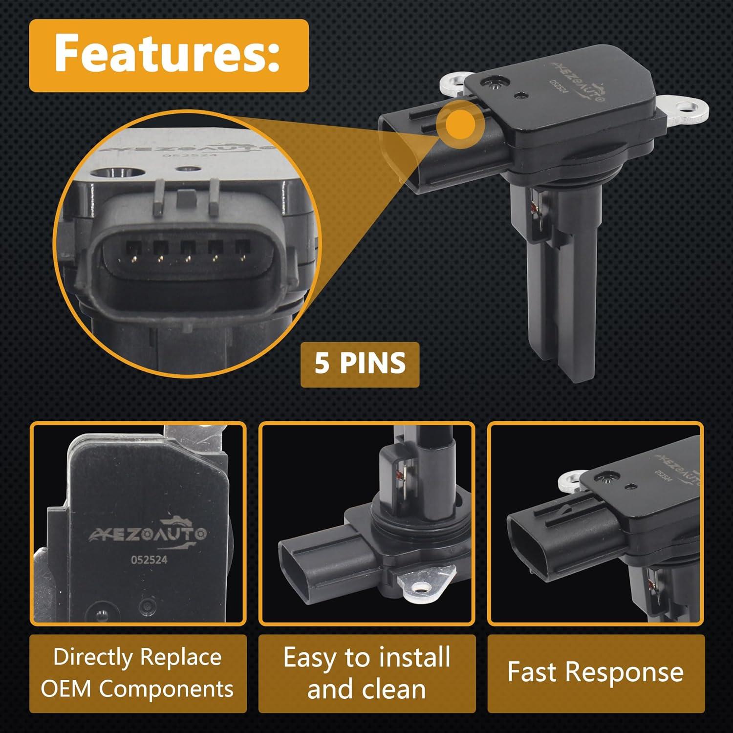 Sensor de Flujo de Aire Masivo Yezoauto HNA316P para Subaru