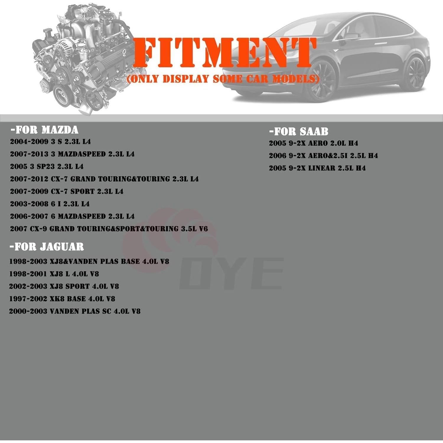 Sensor de Flujo de Aire Masivo OYEAUTO 22680AA310 para Subaru y Mazda