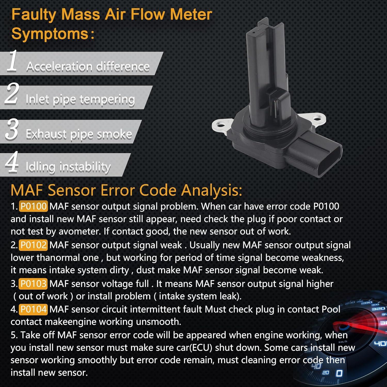Sensor de Flujo de Aire Masivo Yezoauto HNA315P Compatible Lexus