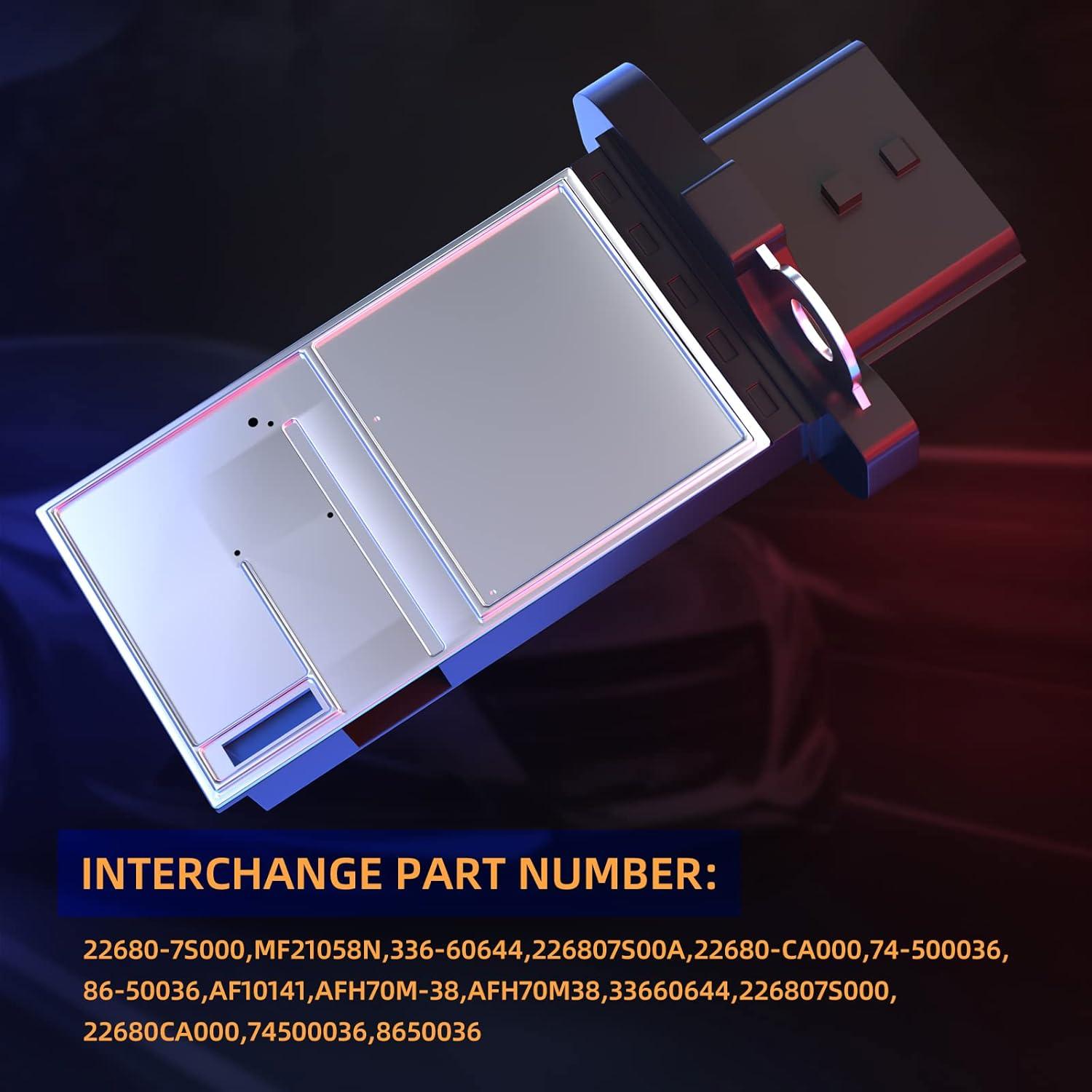 Sensor de Flujo de Aire MAF Ameetaa 22680-7S000 para Nissan