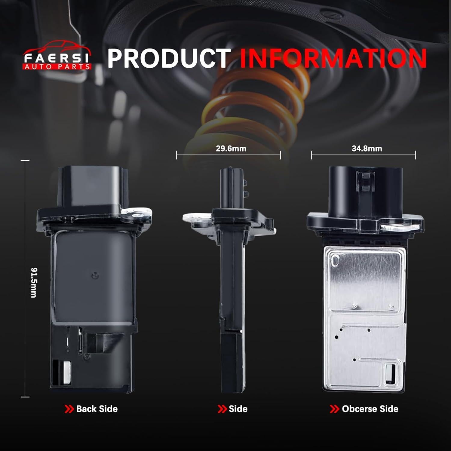 Sensor de Flujo de Aire Masivo FAERSI 22680-7S000 para Nissan e Infiniti