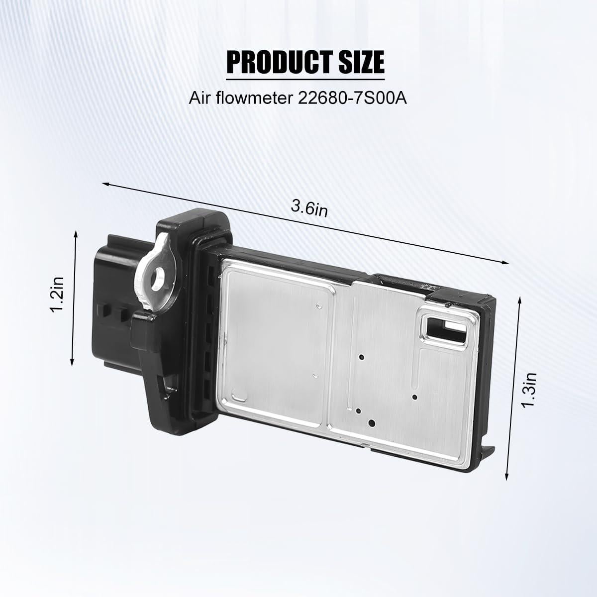 Sensor de Flujo de Aire Masivo Ywdiml 3.3x9.1cm Compatible con Varios Modelos