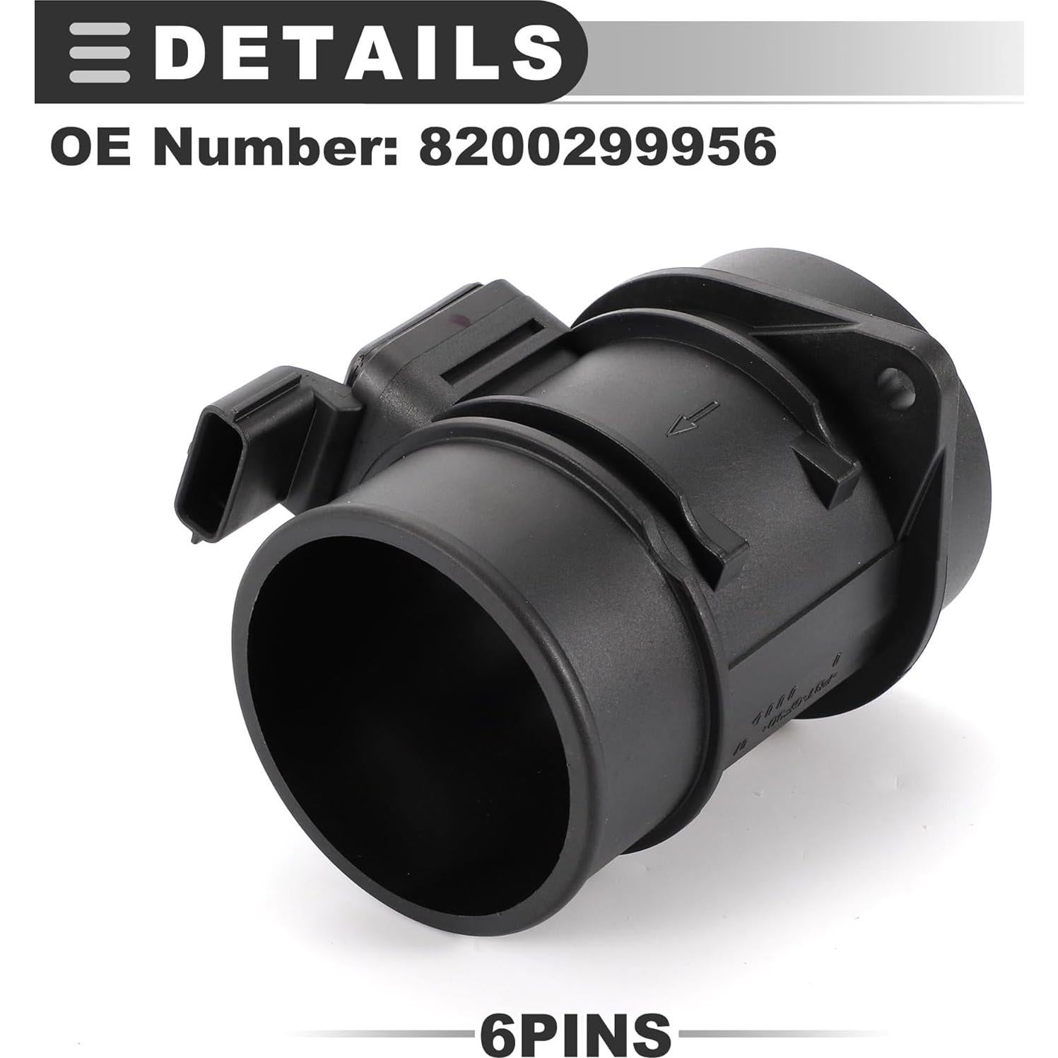 Sensor de Flujo de Aire Masivo Motoforti para Renault Clio 2005-2020