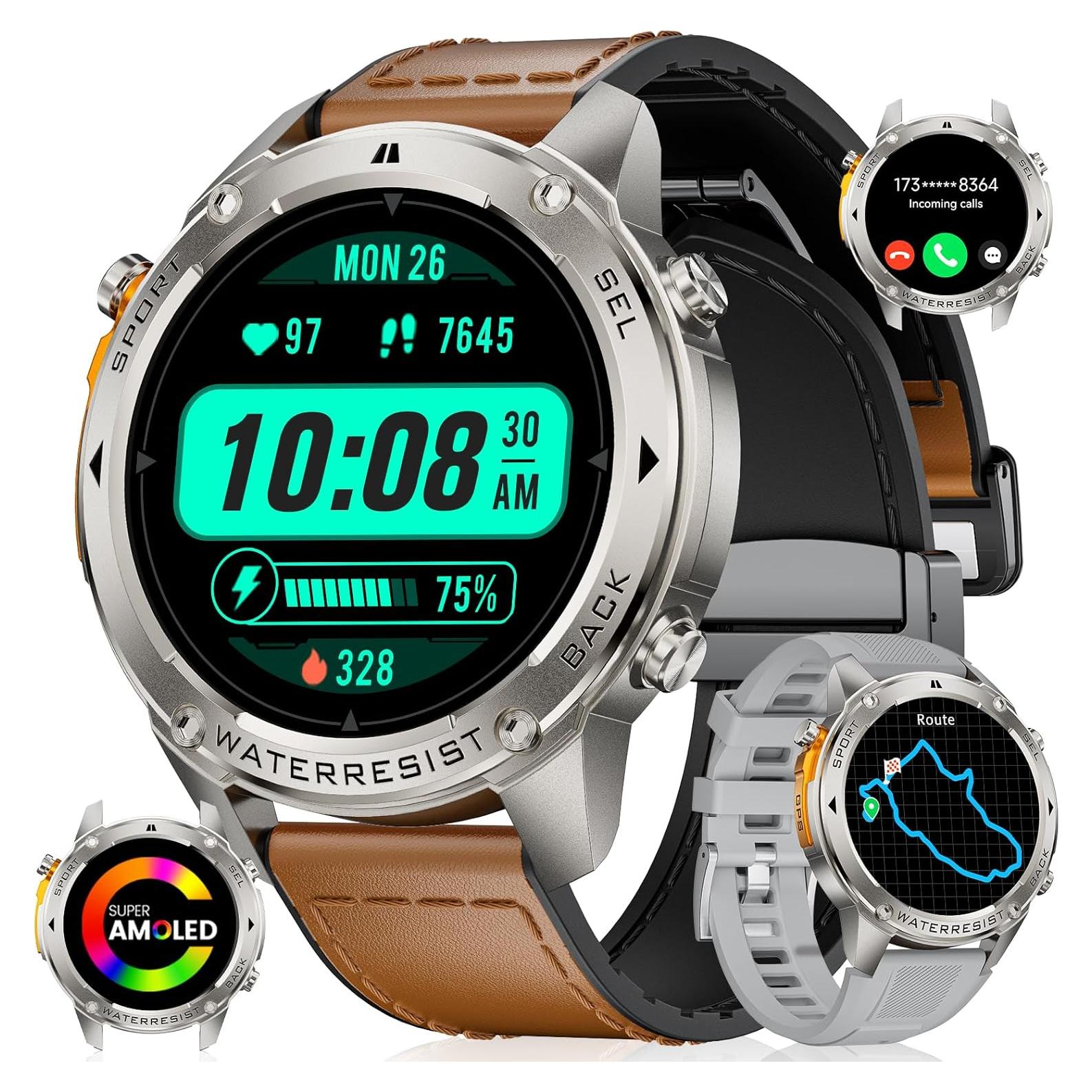 Reloj Inteligente Militar LIGE DM2-F GPS 1.43'' AMOLED