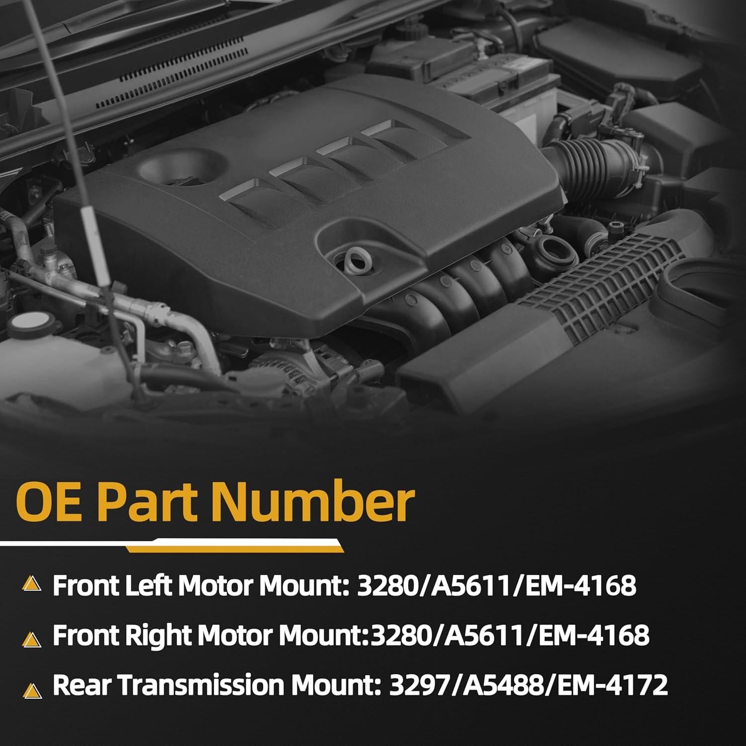 Juego de 3 Soportes de Motor y Transmisión JAVOUKA para Jeep Grand Cherokee 2011-2019