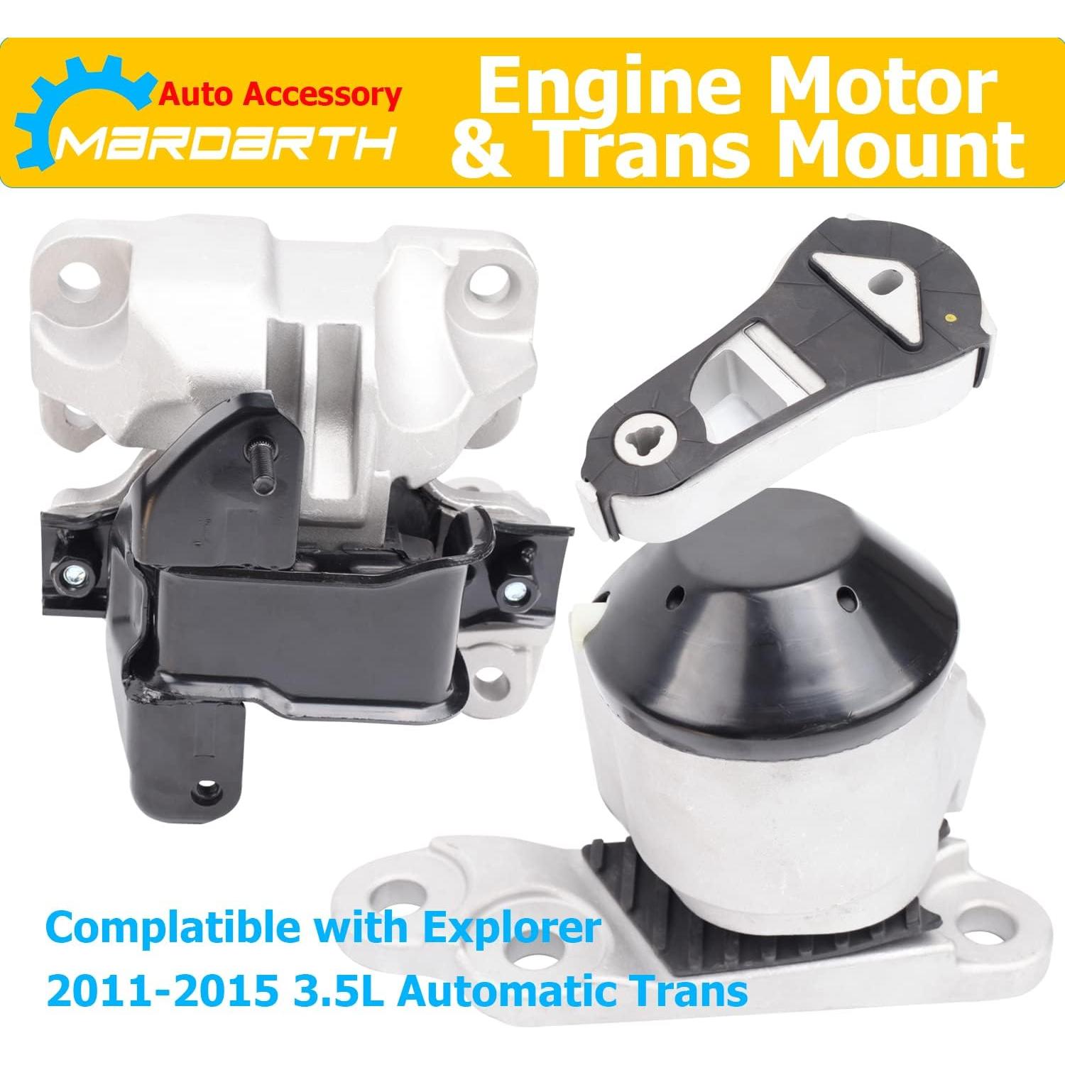 Juego de 3 Montajes de Motor y Transmisión Mardarth Explorer 2011-2015