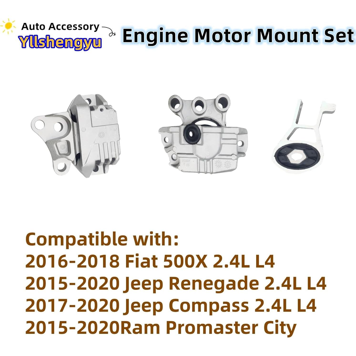 Kit de Soportes de Motor Yllshengyu para Jeep y Fiat 2015-2020