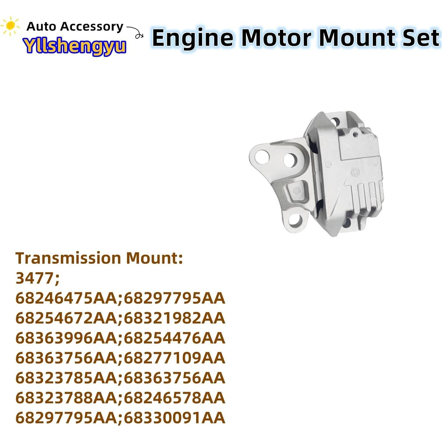 Kit de Soportes de Motor Yllshengyu para Jeep y Fiat 2015-2020